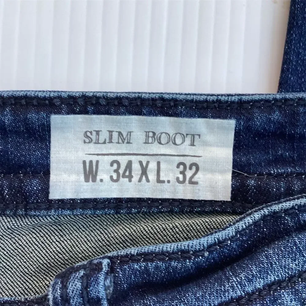 Vintage T.K. Axel Men's Straight Denim Jeans Blue‎ Size 34x32